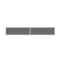 Side Awning Charcoal Polyester fabric with Pu coating