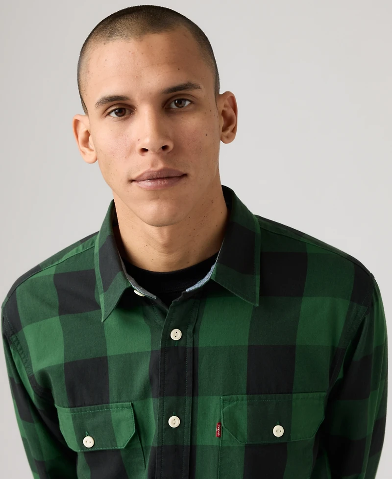 Levi's Men's Relaxed Fit Long Sleeve Button Front Worker Shirt