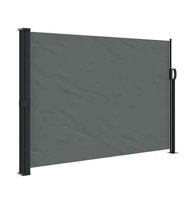 vidaXL Retractable Side Awning Anthracite