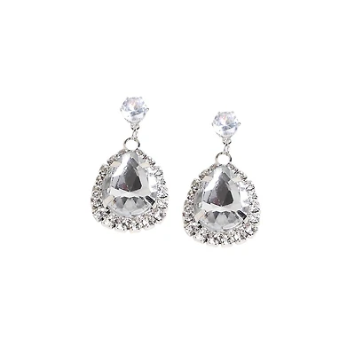 Sohi Women's Crystal Drop Earrings
