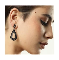 Sohi Women's Black Twisted Teardrop