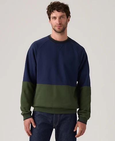 Levi' Men's Relaxed Fit Crewneck Long Sleeve Red Tab Logo Sweatshirt