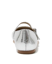 Lands' End Women's Classic Metallic Mary Jane Flats