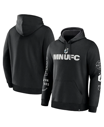 Fanatics Men's Black Minnesota United Fc Penalty Kick Legacy Pullover Hoodie