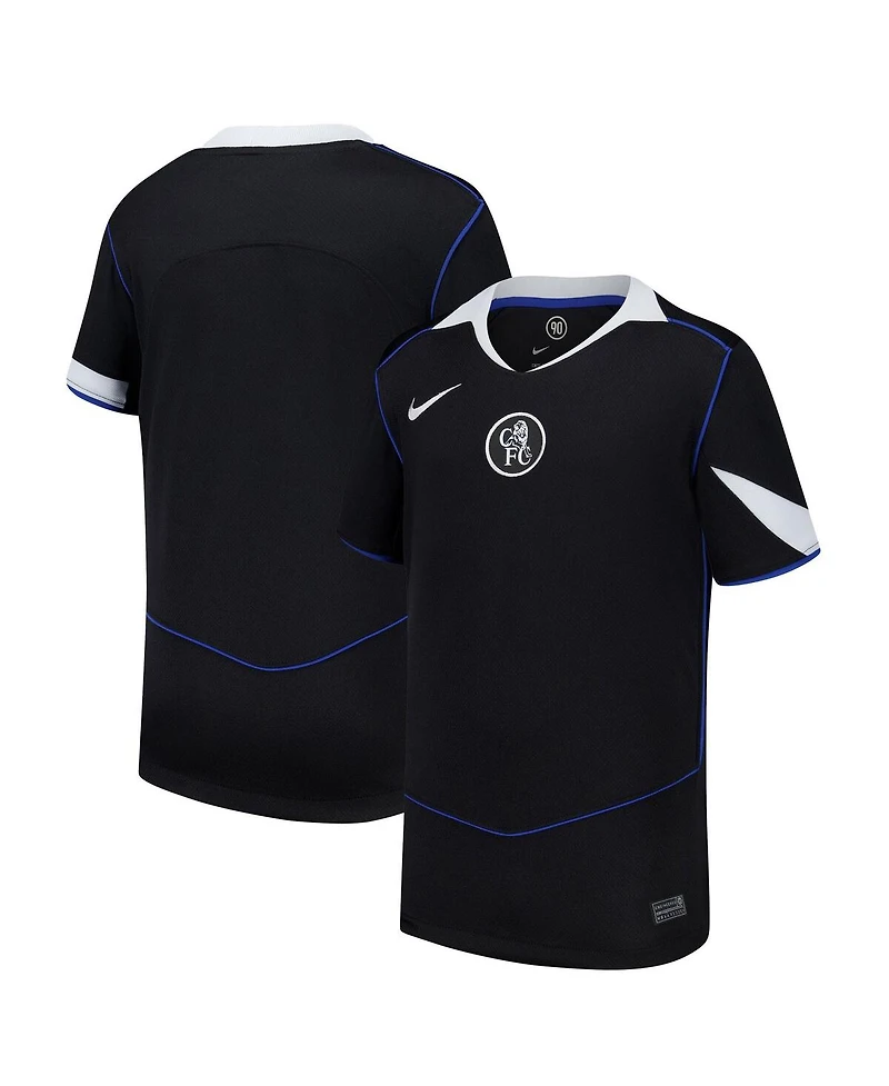 Nike Big Boys and Girls Black Chelsea 2025/26 Third Replica Jersey
