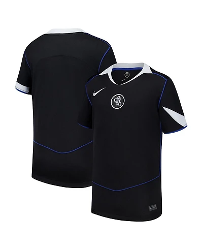 Nike Big Boys and Girls Black Chelsea 2025/26 Third Replica Jersey