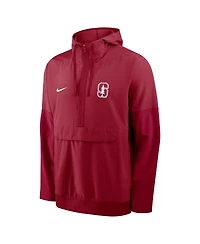 Nike Men's Cardinal Stanford Anorak Half-Zip Hoodie Jacket