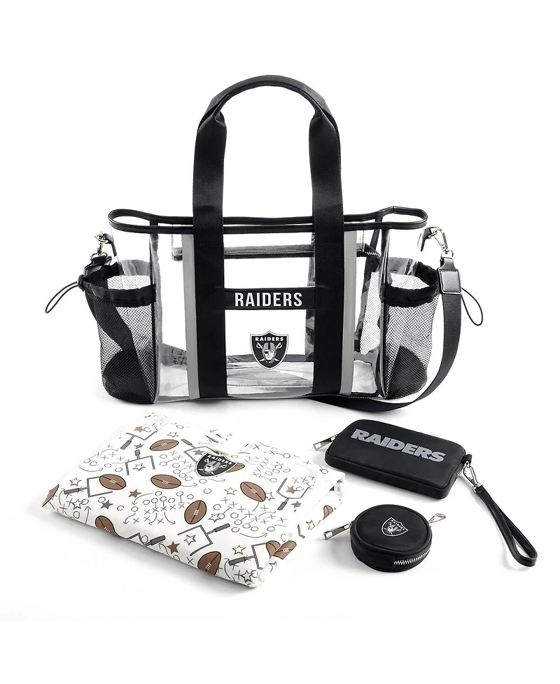 Wear by Erin Andrews Las Vegas Raiders Clear Stadium Baby Bag