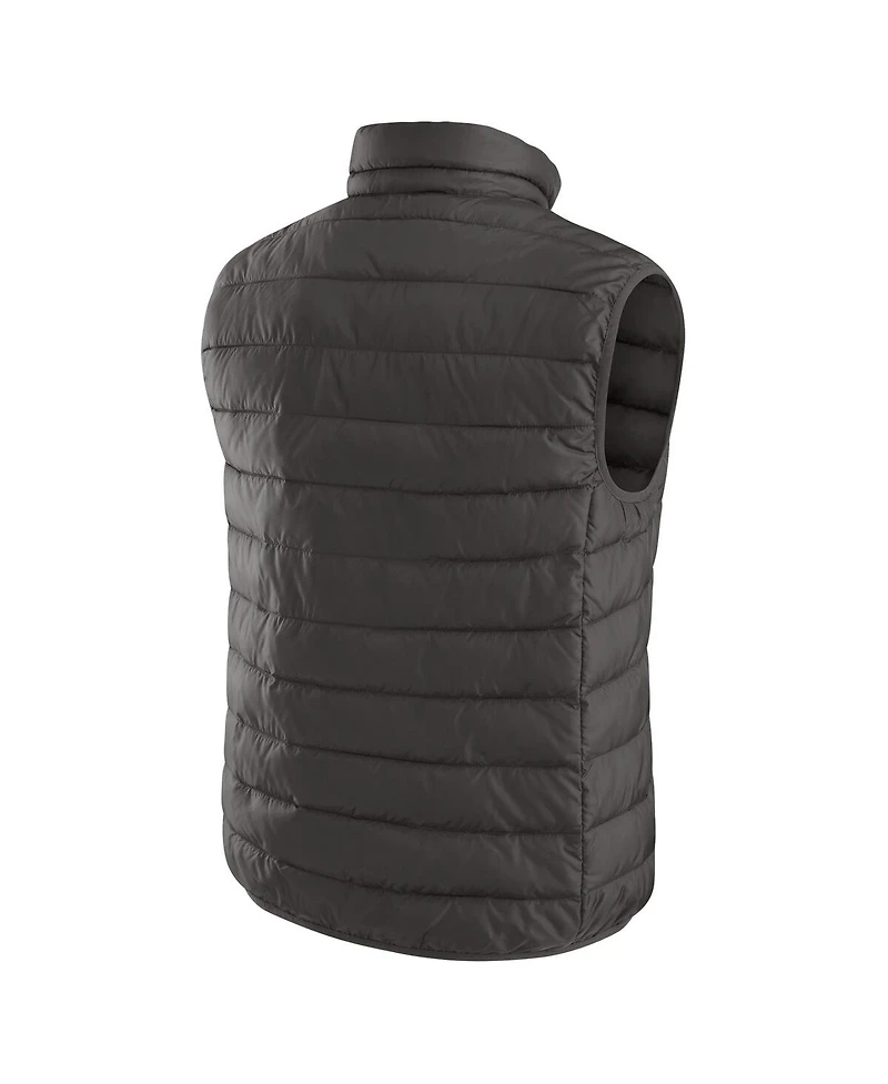 Fanatics Men's Charcoal Detroit Lions Packable Full-Zip Vest with Travel Bag