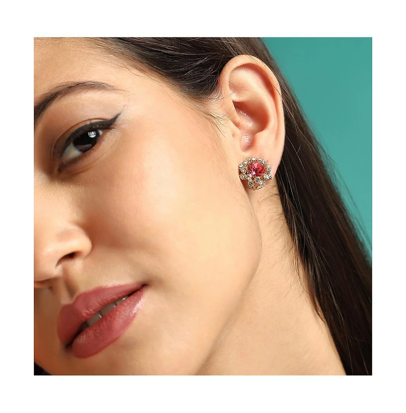 Sohi Women's The Edwardian Stud Earrings