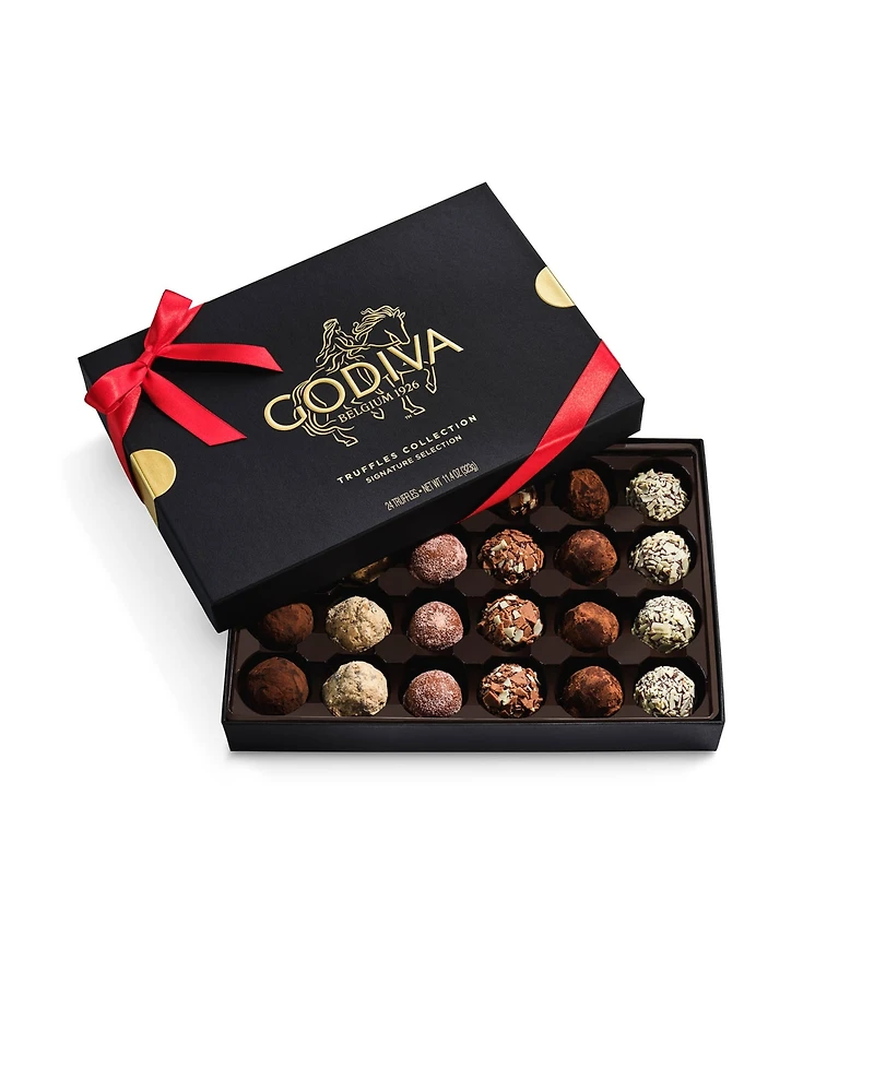 Godiva Signature Truffles Assorted Chocolate Gift Box, 24 Pieces