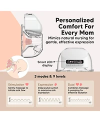 KeaBabies Pulse S10 Pro Breast Pump Hands Free, Electric Wearable Breastfeeding Pump, With Full Set Soft Silicone Flange Inserts
