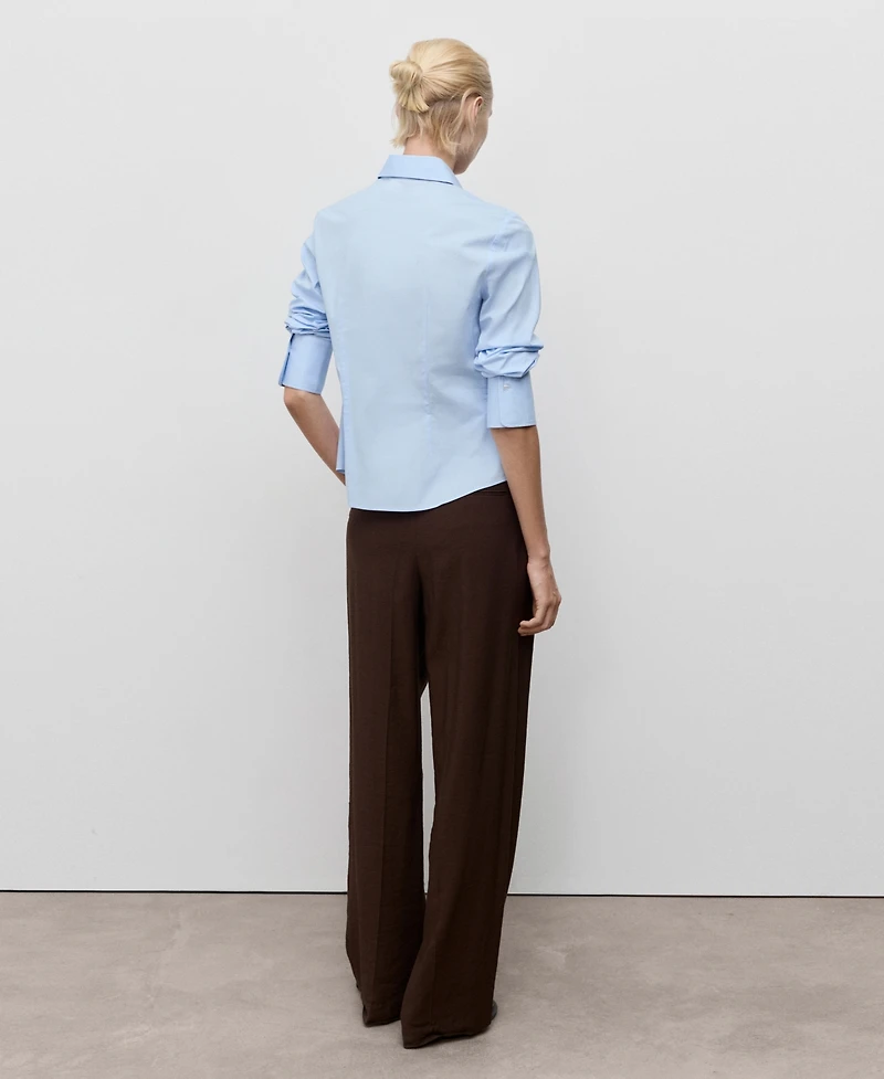 Mango Women's Slim-Fit Poplin Shirt