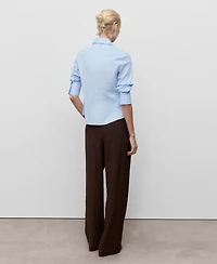 Mango Women's Slim-Fit Poplin Shirt