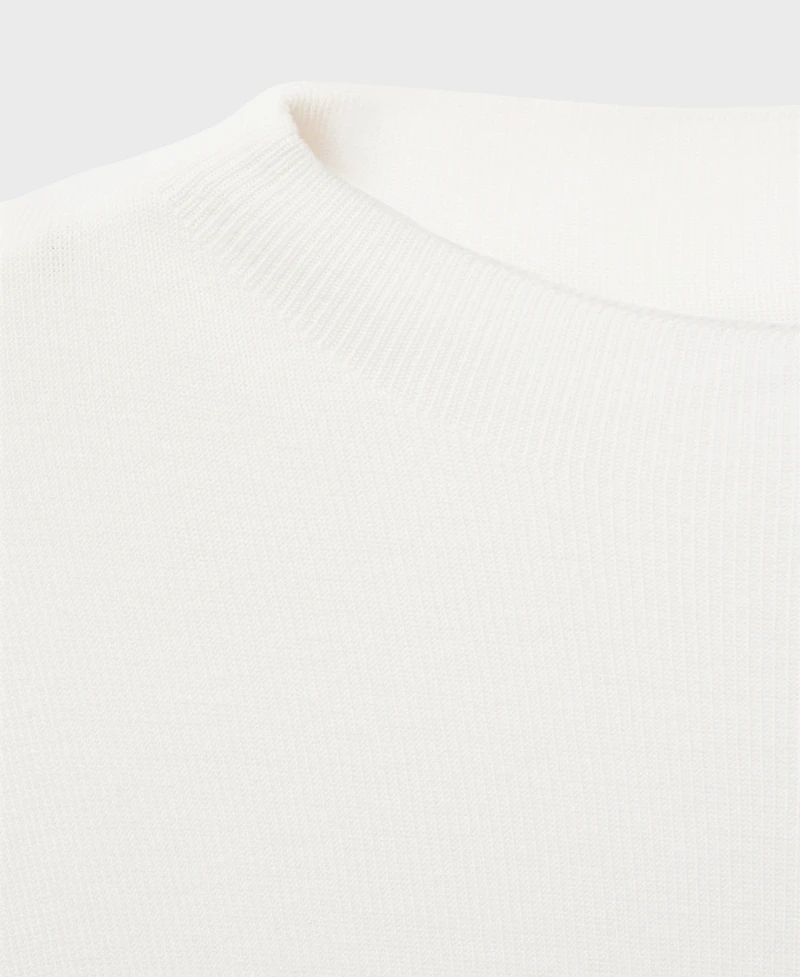 Mango Women's Short-Sleeved Fine-Knit Sweater