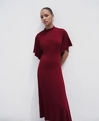 Mango Women's Bell Sleeves A-Line Dress