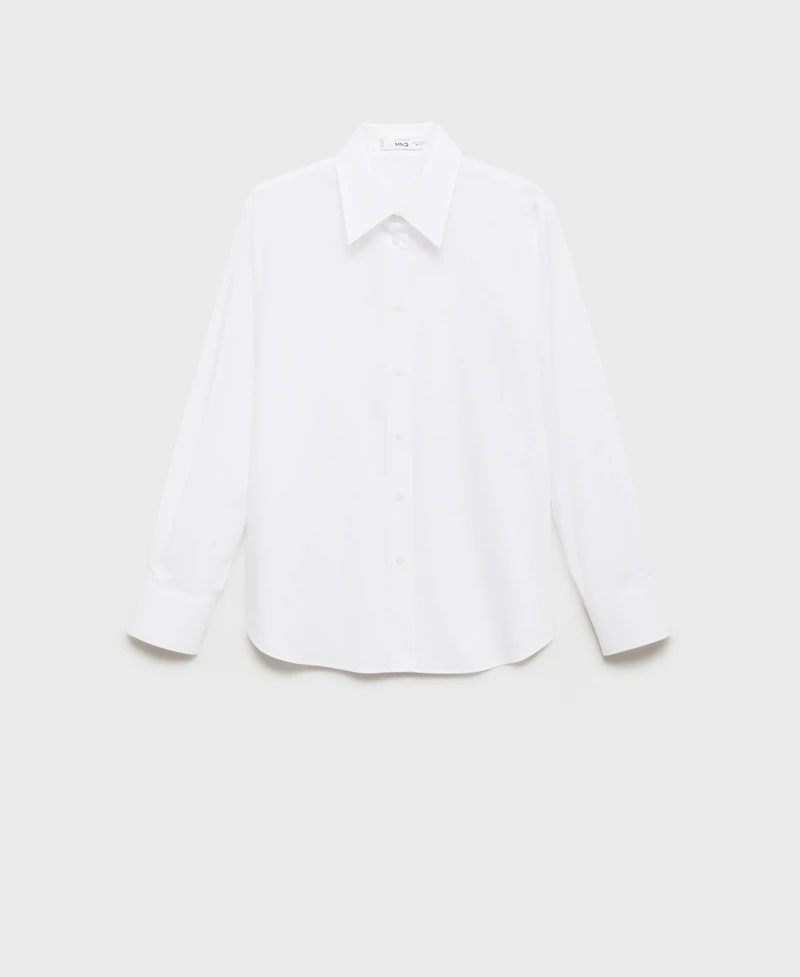 Mango Women's Regular Cotton Lyocell-Blend Shirt