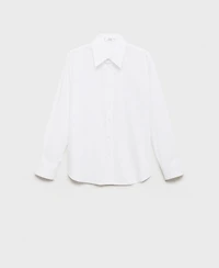 Mango Women's Regular Cotton Lyocell-Blend Shirt