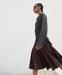 Mango Women's Oversize Flowy Shirt