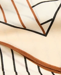 Mango Women's Wool Geometric-Print Foulard Scarf