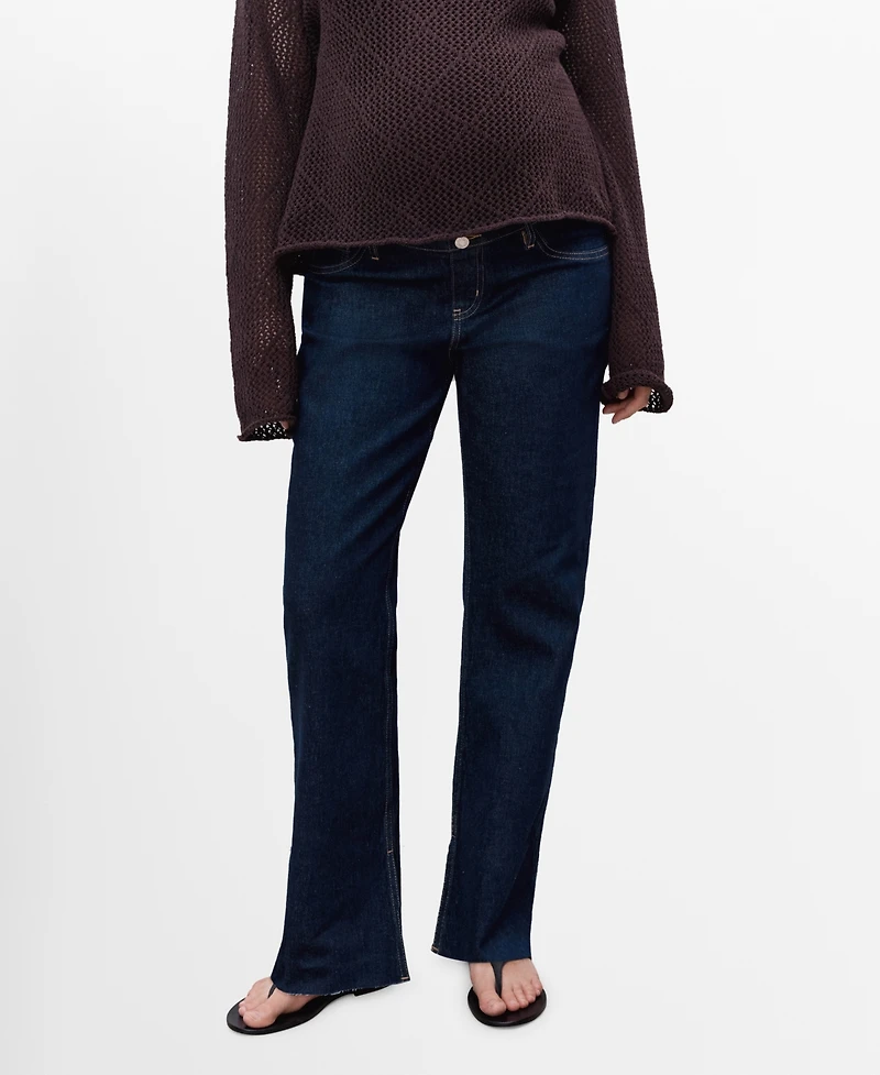 Mango Women's Maternity Straight Jeans