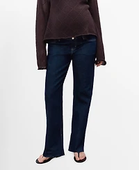 Mango Women's Maternity Straight Jeans