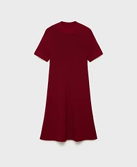 Mango Women's Perkins-Neck Knitted Dress