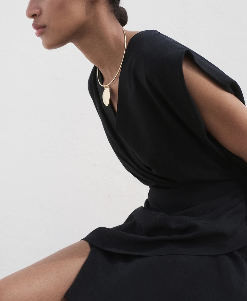 Mango Women's Lyocell Wrap Dress