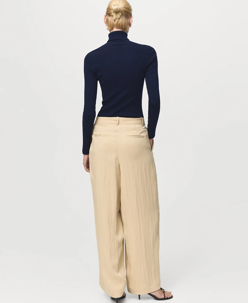 Mango Women's Turtleneck Wool Sweater