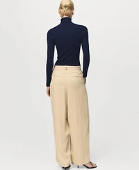 Mango Women's Turtleneck Wool Sweater