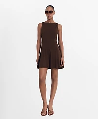 Mango Women's Short Flared Dress