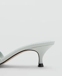 Mango Women's Strappy Kitten Heel Sandals