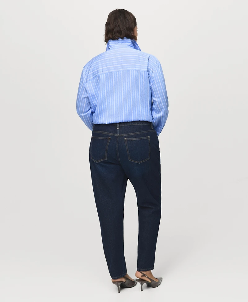 Mango Women's Striped Straight Shirt