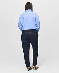 Mango Women's Striped Straight Shirt