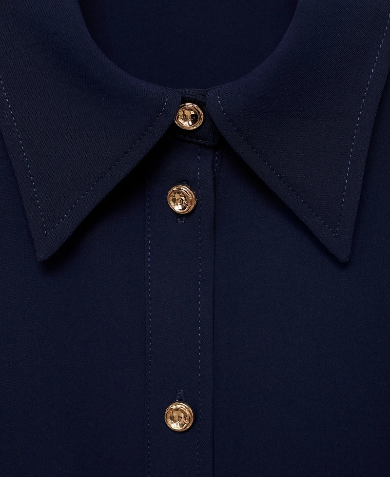 Mango Women's Jewel Buttons Shirt