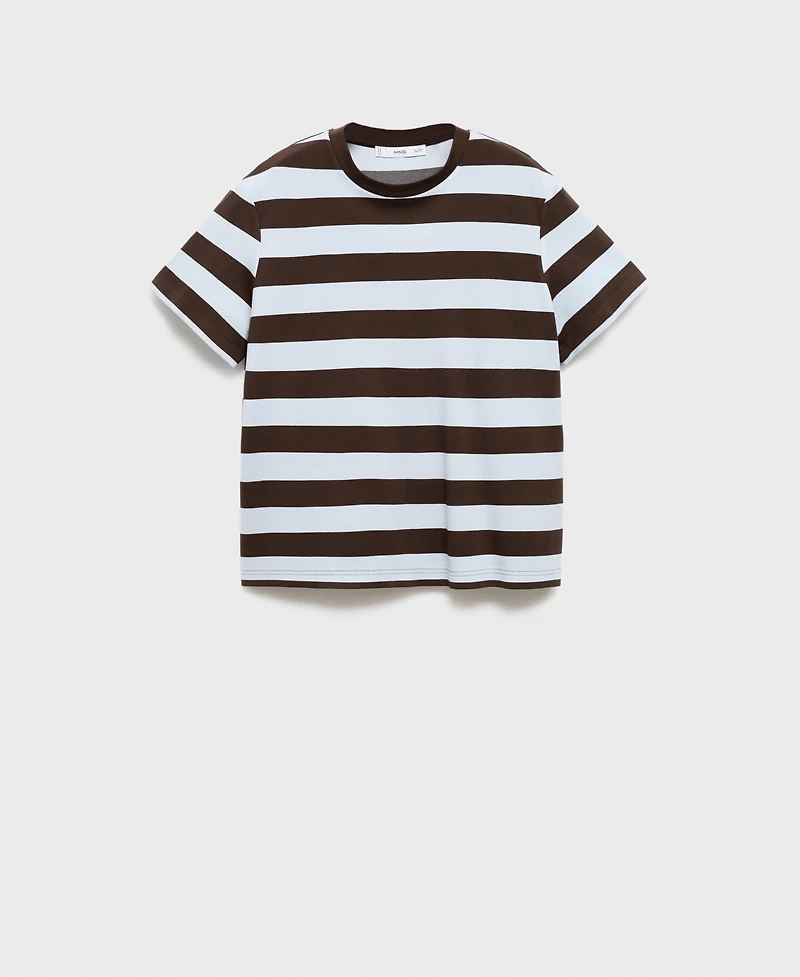 Mango Women's Striped Short-Sleeved T-Shirt