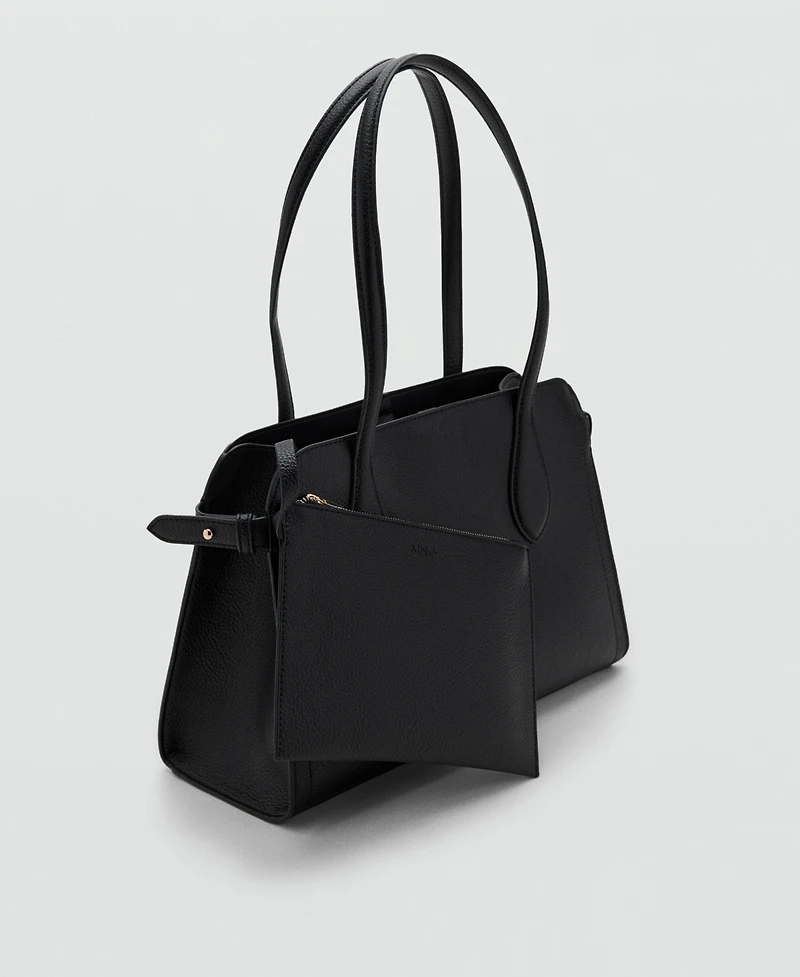 Mango Women's Pebbled Leather Effect Small Bag