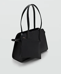Mango Women's Pebbled Leather Effect Small Bag