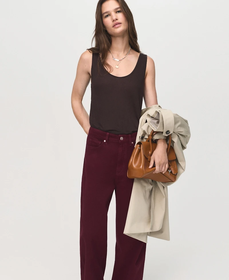 Mango Women's High-Rise Balloon Jeans