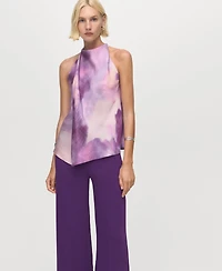 Mango Women's Satin Straight-Fit Pants