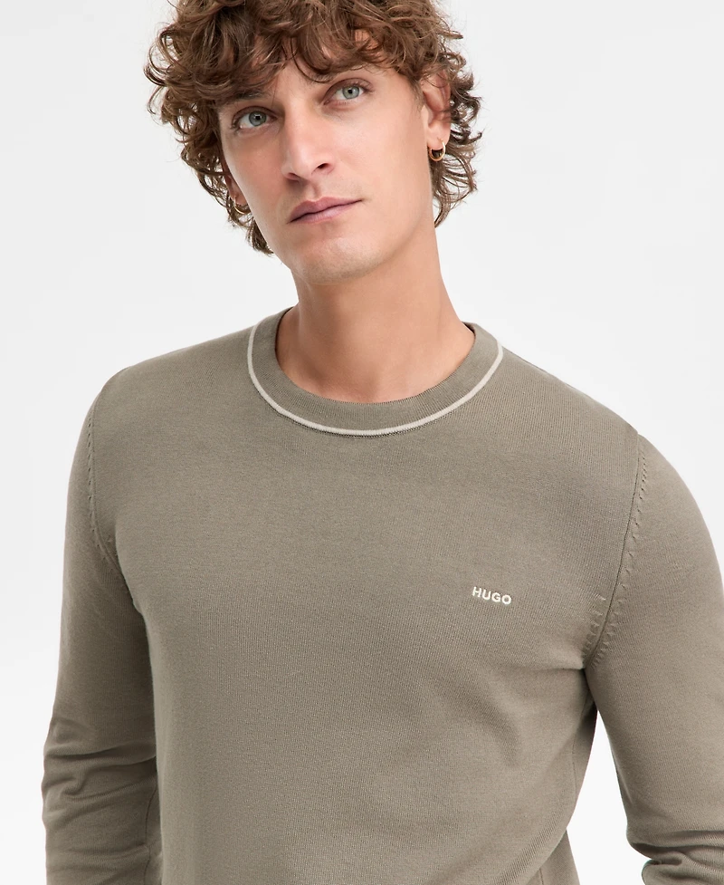 Hugo Boss Men's San Cassius Long-Sleeve Crewneck Sweater