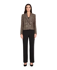 Tahari Asl Women's Boucle Cropped Jacket