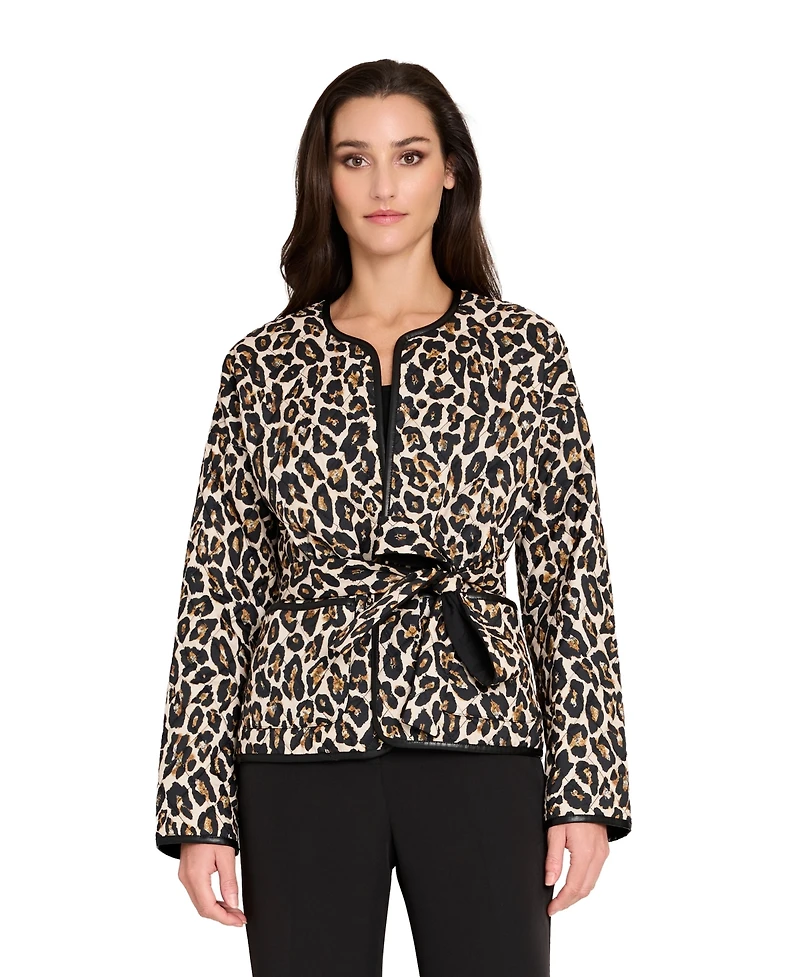 Tahari Asl Women's Quilted Reversible Jacket