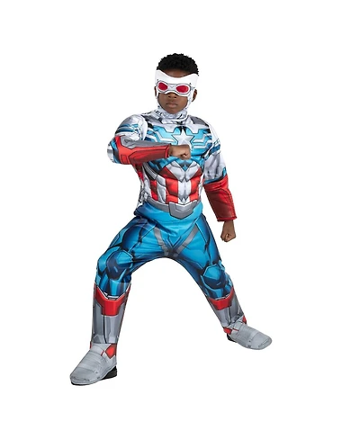 Jazwares Big Boys and Girls Captain America Qualux Sam Wilson Costume