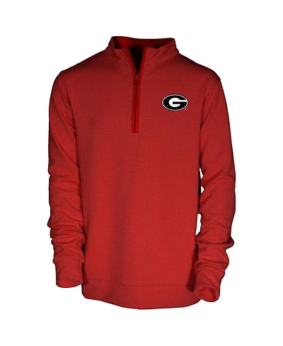 Garb Big Boys and Girls Red Georgia Bulldogs Sterling Long Sleeve Quarter-Zip Performance Sweatshirt