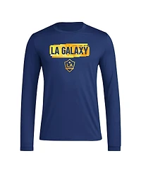 Adidas Men's Navy La Galaxy Local Pop Aeroready Long Sleeve T-Shirt