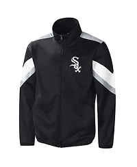G-iii Sports by Carl Banks Men's Black Chicago White Sox Earned Run Full-Zip Jacket