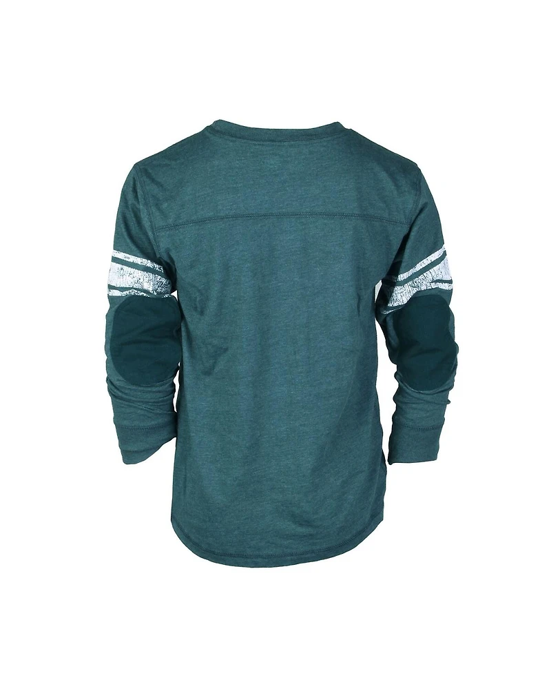 Wes & Willy Big Boys and Girls Teal Jacksonville Jaguars Football Long Sleeve T-Shirt