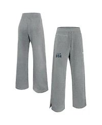 Nike Women's Heather Gray Team Usa Phoenix Fleece Sweatpants