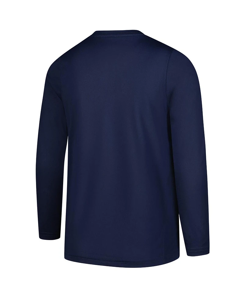 Nike Big Boys and Girls Navy U.s. Paralympics Legend Long Sleeve T-Shirt